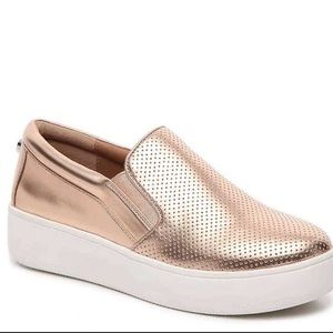 Steve Madden rose gold platform sneakers